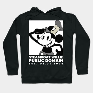 Steamboat Willie. Public Domain Est. 01.01.2024 - 3 Hoodie